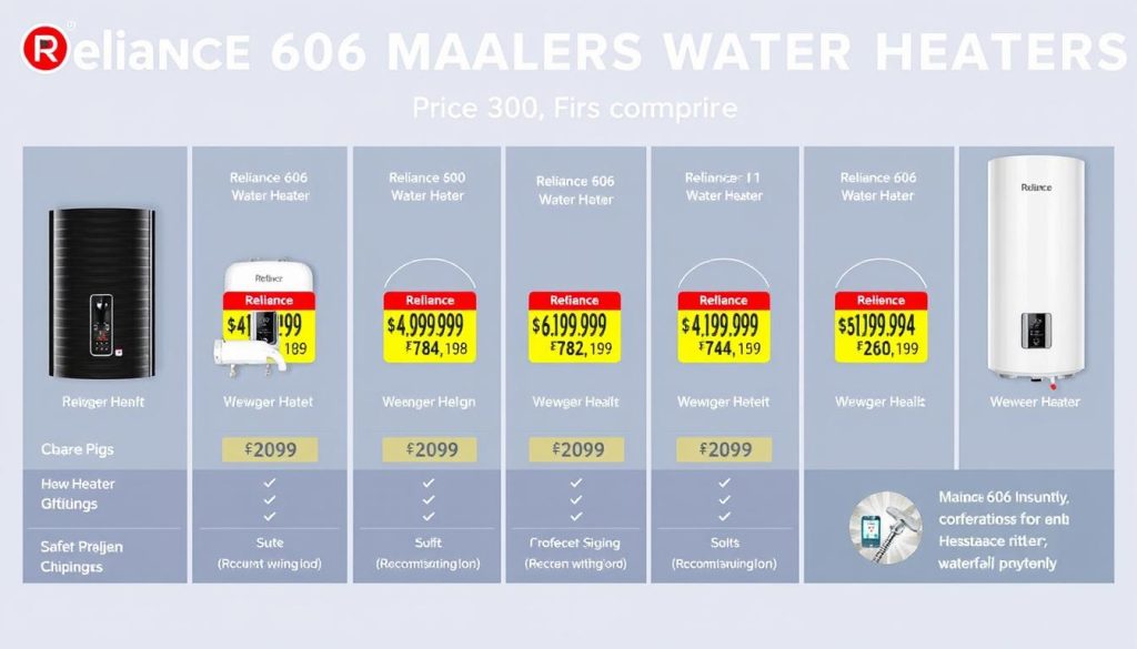 Reliance Water Heater Price Comparison