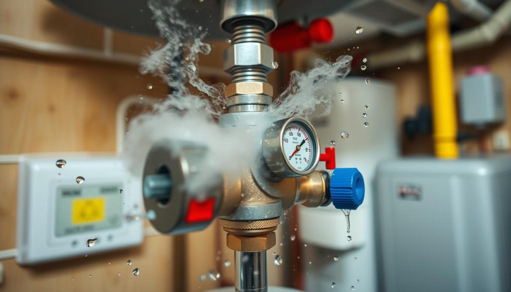 hot water heater mixing valve
